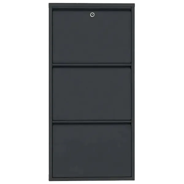 Обувной шкаф Trendy Locking 3 Piece Metal 103 x 50 x 15см /Anthracite /Антрацит photo 1