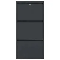 Обувной шкаф Trendy Locking 3 Piece Metal 103 x 50 x 15см /Anthracite /Антрацит