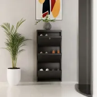 Обувной шкаф Trendy Locking 3 Piece Metal 103 x 50 x 15см /Anthracite /Антрацит photo 7