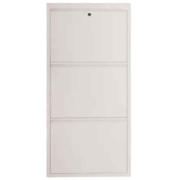Обувной шкаф Trendy Locking 3 Piece Metal 103 x 50 x 15см /White /Белый photo 1