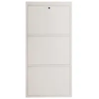 Обувной шкаф Trendy Locking 3 Piece Metal 103 x 50 x 15см /White /Белый