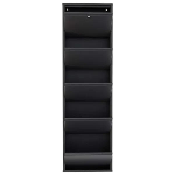 Обувной шкаф Trendy Locking 5 Piece Metal 169 x 50 x 15см /Anthracite /Антрацит photo 2