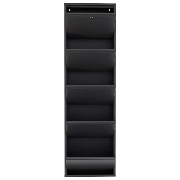 Обувной шкаф Trendy Locking 5 Piece Metal 169 x 50 x 15см /Anthracite /Антрацит photo 2