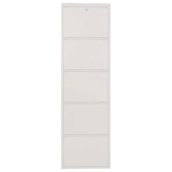 Обувной шкаф Trendy Locking 5 Piece Metal 169 x 50 x 15см /White /Белый photo 1