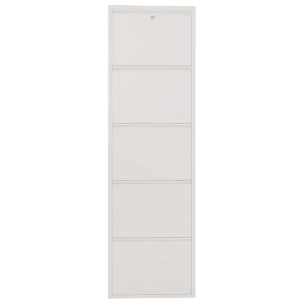 Обувной шкаф Trendy Locking 5 Piece Metal 169 x 50 x 15см /White /Белый photo 1