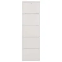 Обувной шкаф Trendy Locking 5 Piece Metal 169 x 50 x 15см /White /Белый