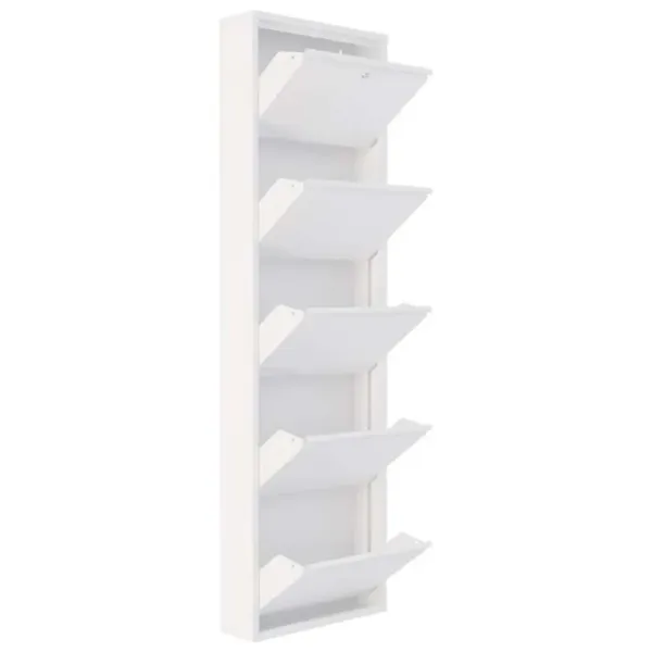Обувной шкаф Trendy Locking 5 Piece Metal 169 x 50 x 15см /White /Белый photo 2