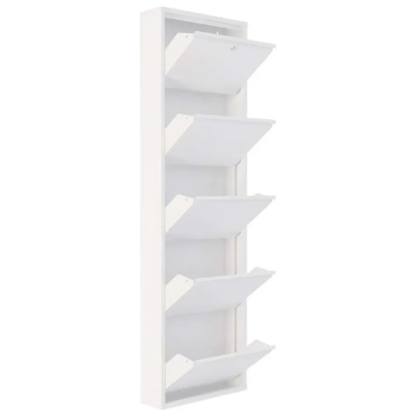 Обувной шкаф Trendy Locking 5 Piece Metal 169 x 50 x 15см /White /Белый photo 2