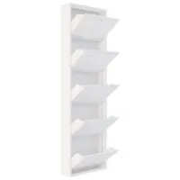 Обувной шкаф Trendy Locking 5 Piece Metal 169 x 50 x 15см /White /Белый photo 2