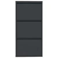 Обувной шкаф Trendy 3 Piece Metal 103 x 50 x 15см /Anthracite /Антрацит