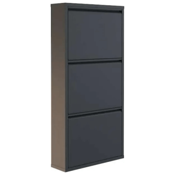 Обувной шкаф Trendy 3 Piece Metal 103 x 50 x 15см /Anthracite /Антрацит photo 2