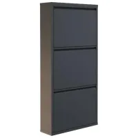 Обувной шкаф Trendy 3 Piece Metal 103 x 50 x 15см /Anthracite /Антрацит photo 2