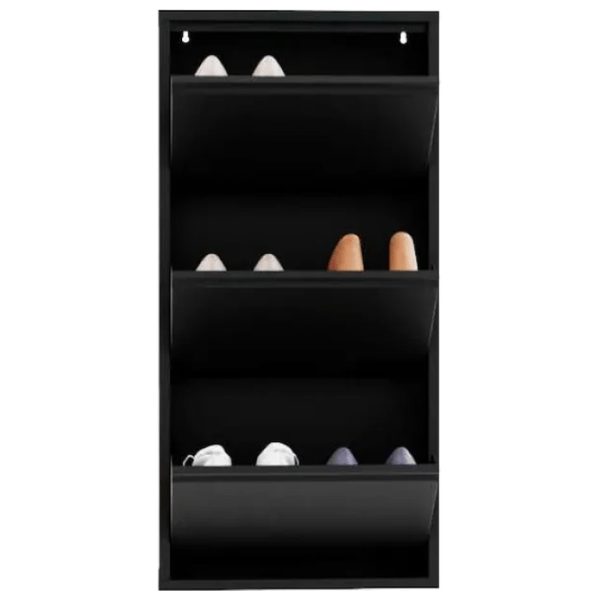 Обувной шкаф Trendy 3 Piece Metal 103 x 50 x 15см /Black /Черный photo 1