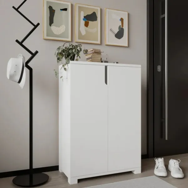 Обувной шкаф Trendy Venedik 97 x 60 x 34см /White /Белый photo 2