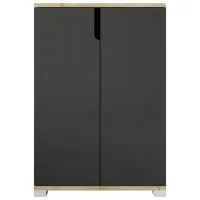 Обувной шкаф Trendy Venedik 97 x 60 x 34см /Дуб Сонома /Антрацит photo 2