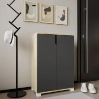 Обувной шкаф Trendy Venedik 97 x 60 x 34см /Дуб Сонома /Антрацит photo 3