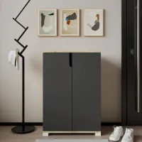 Обувной шкаф Trendy Venedik 97 x 60 x 34см /Дуб Сонома /Антрацит photo 4