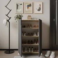 Обувной шкаф Trendy Venedik 97 x 60 x 34см /Дуб Сонома /Антрацит photo 5