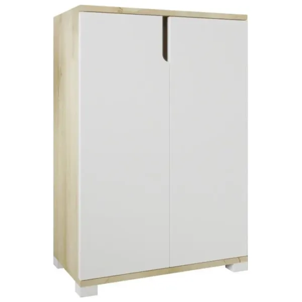 Обувной шкаф Trendy Venedik 97 x 60 x 34см /Сапфировый дуб /Белый photo 2