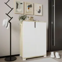 Обувной шкаф Trendy Venedik 97 x 60 x 34см /Сапфировый дуб /Белый photo 3