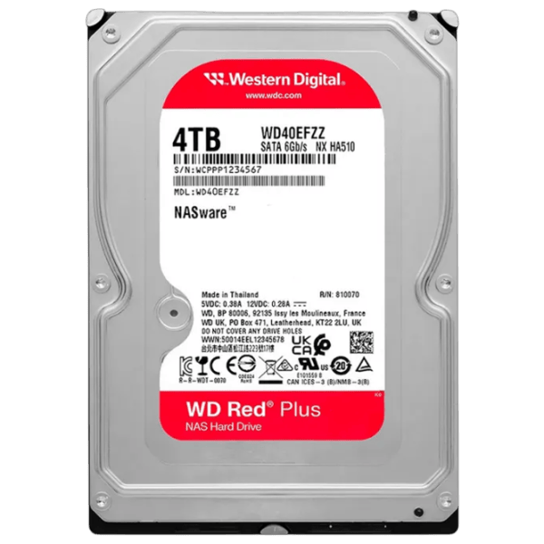 HDD Western Digital Red Plus 4 TB WD40EFZZ / Red photo 2