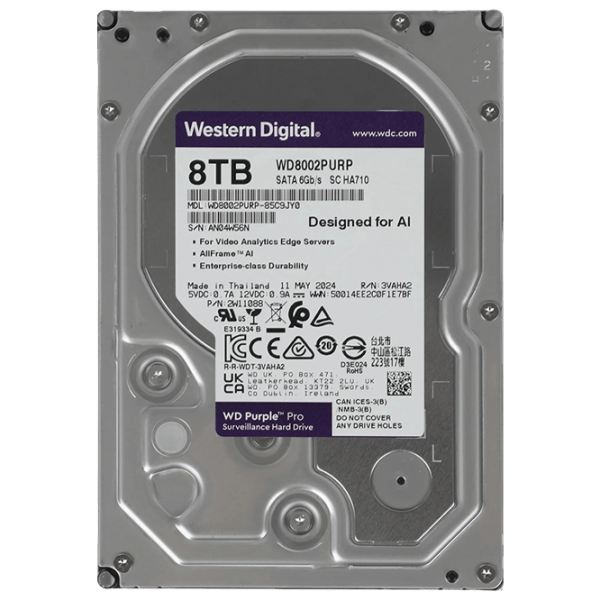 HDD Western Digital Purple Pro 8 ТБ WD8002PURP / Пурпурный photo 2