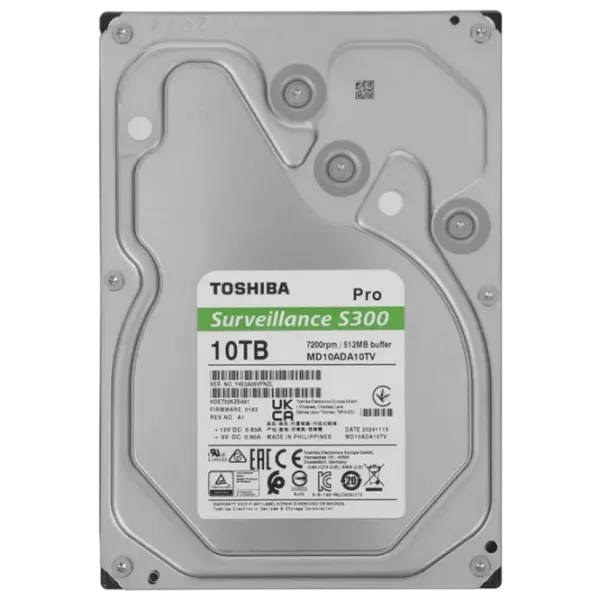 HDD Toshiba S300 Pro Surveillance 10 TB MD10ADA10TV / Purple photo 2
