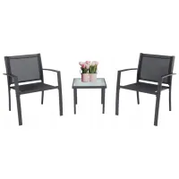Set mobilă grădină Chomik ANH6142 Metal / Sticlă / Metal / Anthracite photo 6