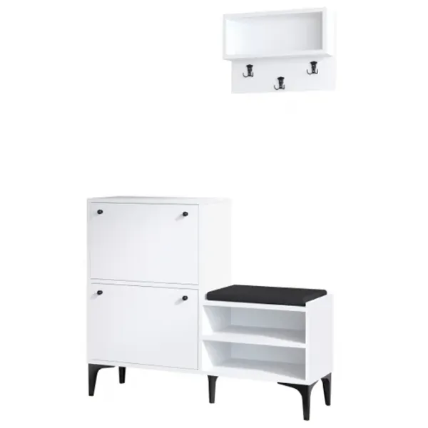 Обувной шкаф Trendy Fredy 92 x 110 x 35см /White /Белый photo 2