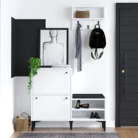 Обувной шкаф Trendy Fredy 92 x 110 x 35см /White /Белый photo 3