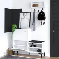 Обувной шкаф Trendy Fredy 92 x 110 x 35см /White /Белый photo 5