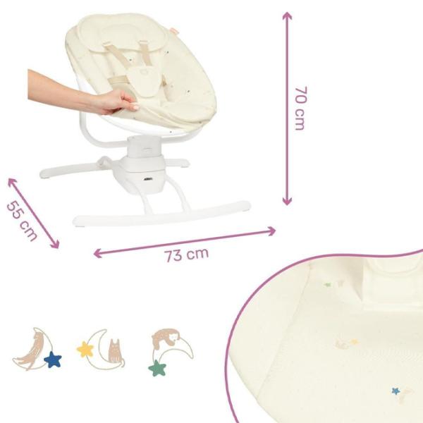 Leagăn pentru bebeluși Badabulle Crem (B012307) 9 kg/ Beige photo 2