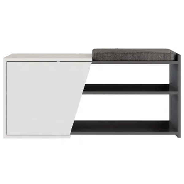 Tumbă pentru încălțăminte Trendy Fiona Bench 47 x 104 x 37 /White /Anthracite photo 1