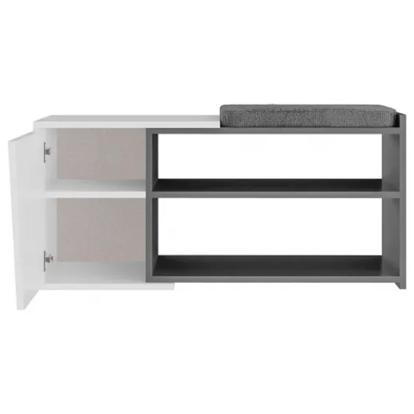 Tumbă pentru încălțăminte Trendy Fiona Bench 47 x 104 x 37 /White /Anthracite photo 2