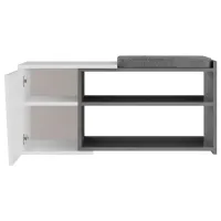 Тумба для обуви Trendy Fiona Bench 47 x 104 x 37см /White /Антрацит photo 2