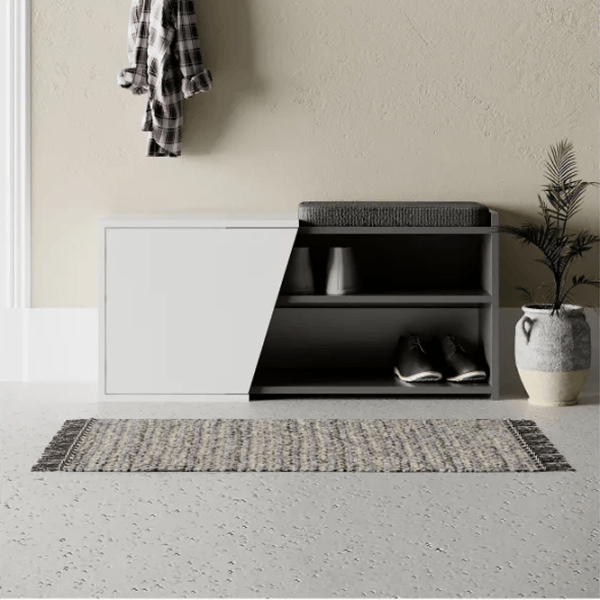 Tumbă pentru încălțăminte Trendy Fiona Bench 47 x 104 x 37 /White /Anthracite photo 3