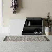 Тумба для обуви Trendy Fiona Bench 47 x 104 x 37см /White /Антрацит photo 3