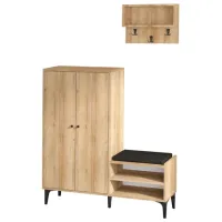 Обувной шкаф Trendy Jess 137 x 120 x 35см /Дуб /Дуб