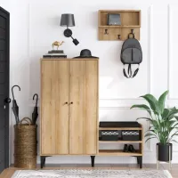 Обувной шкаф Trendy Jess 137 x 120 x 35см /Дуб /Дуб photo 2