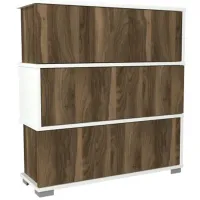 Обувной шкаф Trendy Napolyon 93 x 90 x 30см /White /Орех