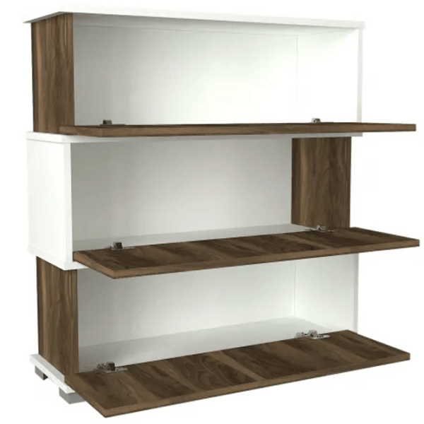 Обувной шкаф Trendy Napolyon 93 x 90 x 30см /White /Орех photo 2