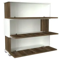 Обувной шкаф Trendy Napolyon 93 x 90 x 30см /White /Орех photo 2