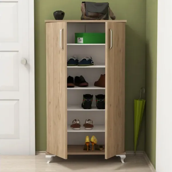Dulap pentru încălțăminte Trendy ARI 120 x 72 x 32.5 /Nuc /Nuc photo 5