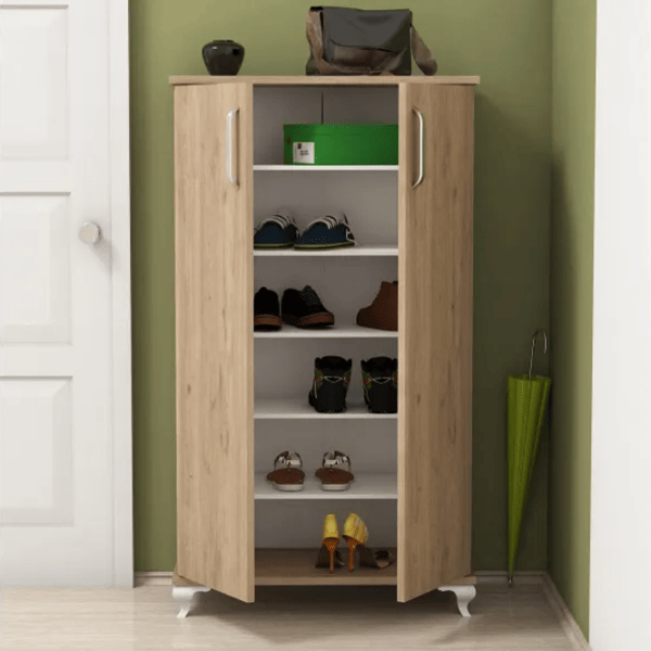 Dulap pentru încălțăminte Trendy ARI 120 x 72 x 32.5 /Nuc /Nuc photo 5