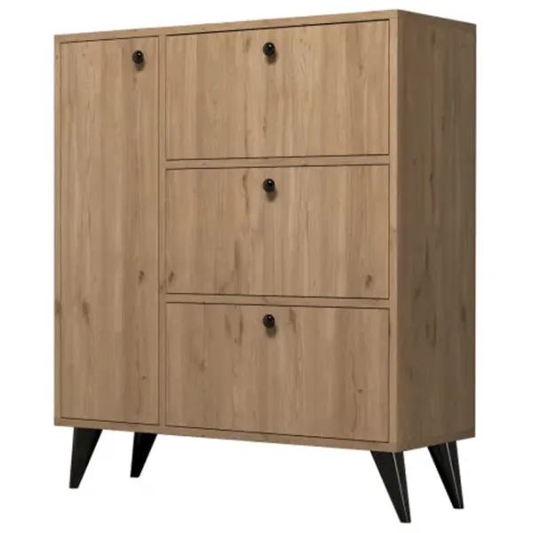 Обувной шкаф Trendy Bella 105 x 90 x 35см /Oak /Дуб photo 1