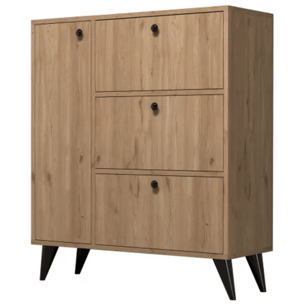 Обувной шкаф Trendy Bella 105 x 90 x 35см /Oak /Дуб photo 1