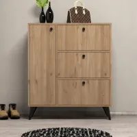 Обувной шкаф Trendy Bella 105 x 90 x 35см /Oak /Дуб photo 3