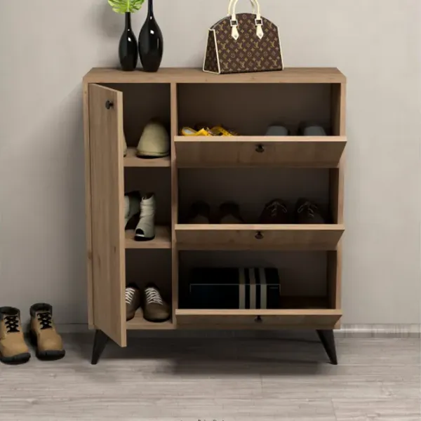 Обувной шкаф Trendy Bella 105 x 90 x 35см /Oak /Дуб photo 4