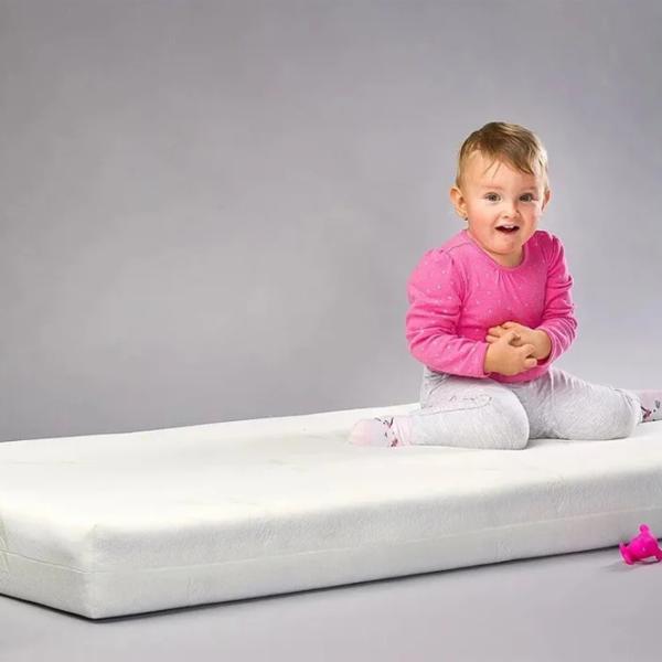 Saltea pentru copii Caretero Thermo Elastic Foam Coconut (5902021524167) 120 x 60 cm/ White photo 3