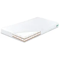 Saltea pentru copii Caretero Aloe Vera Latex Foam-Cocos (5902021523795) 120 x 60 cm/ White photo 2